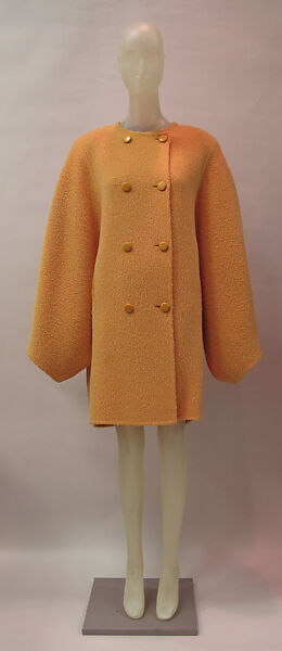 Coat, Philippe Venet (French, born 1929), wool, synthetic, French 