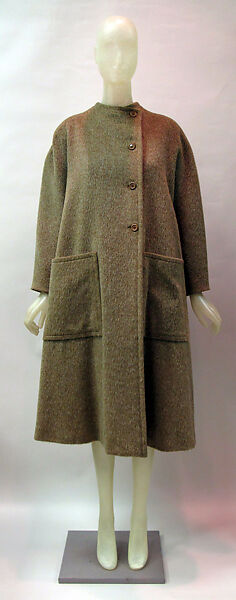 Coat, Madame Grès (Germaine Émilie Krebs) (French, Paris 1903–1993 Var region), wool, synthetic, French 