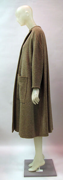 Coat, Madame Grès (Germaine Émilie Krebs) (French, Paris 1903–1993 Var region), wool, synthetic, French