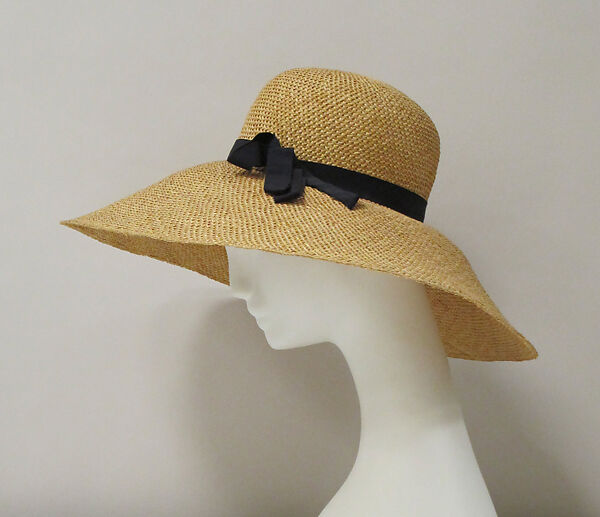 Hat, House of Balenciaga (French, founded 1937), straw, silk, French