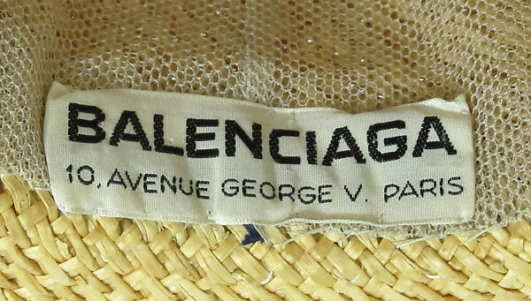 Hat, House of Balenciaga (French, founded 1937), straw, silk, French