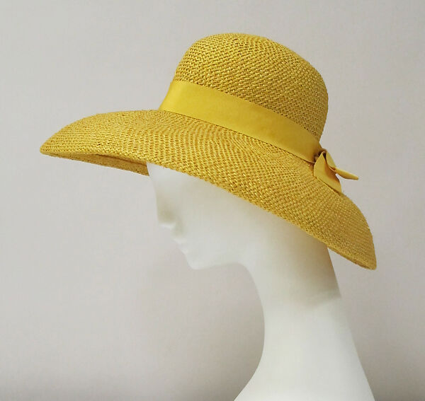 Hat, House of Balenciaga (French, founded 1937), straw, silk, French