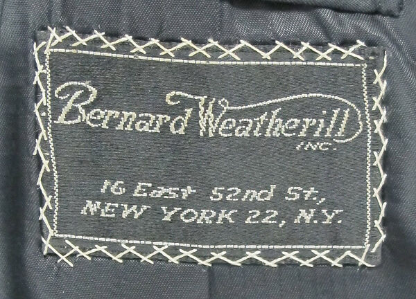 Suit, (a) wool, silk; (b) wool, silk, metal; (c) cotton; (d) silk, leather, metal; (e) cotton; (f, g) metal, enamel; (h) silk, metal; (i) silk, metal; (j, k) synthetic; (l, m) silk, leather, metal; (n, o) silk, leather; (p) wool, silk, leather., American
