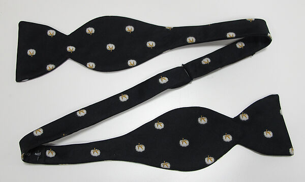 Suit, (a) wool, silk; (b) wool, silk, metal; (c) cotton; (d) silk, leather, metal; (e) cotton; (f, g) metal, enamel; (h) silk, metal; (i) silk, metal; (j, k) synthetic; (l, m) silk, leather, metal; (n, o) silk, leather; (p) wool, silk, leather., American