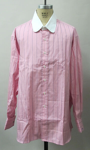 Suit, (a) cotton, synthetic; (b) cotton, synthetic, metal; (c) silk; (d) silk, leather, metal; (e) cotton; (f, g) metal, enamel; (h) silk; (i, j) cotton; (k, l) leather; (m) straw, silk, leather; (n) wood, horn, synthetic., American