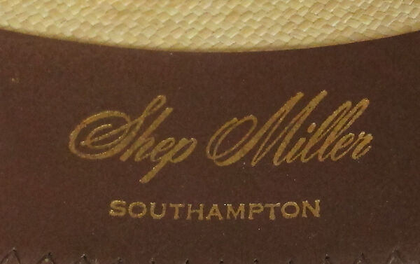 Suit, (a) cotton, synthetic; (b) cotton, synthetic, metal; (c) silk; (d) silk, leather, metal; (e) cotton; (f, g) metal, enamel; (h) silk; (i, j) cotton; (k, l) leather; (m) straw, silk, leather; (n) wood, horn, synthetic., American