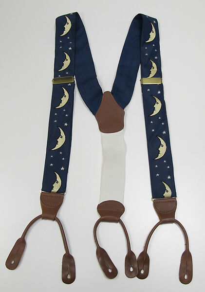 Ensemble, (a) cotton, silk, synthetic; (b) silk; (c) wool, metal; (d) silk, leather, metal; (e) cotton; (f, g) metal, enamel; (h) silk, metal; (i, j) cotton; (k, l) leather; (m) wool, silk, leather., American