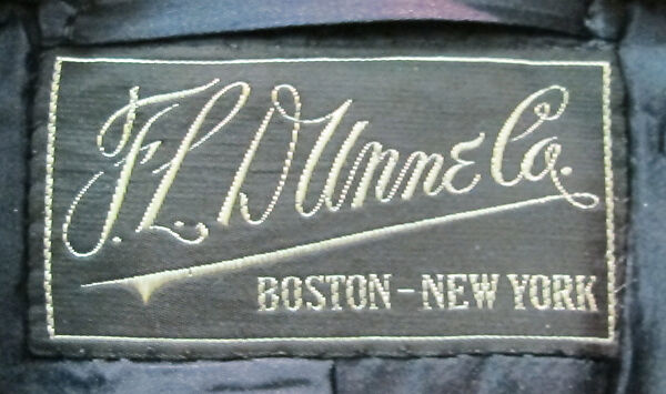 Ensemble, (a) wool, silk; (b) silk, synthetic; (c) silk; (d, e) cotton; (f) wool, silk, leather., American