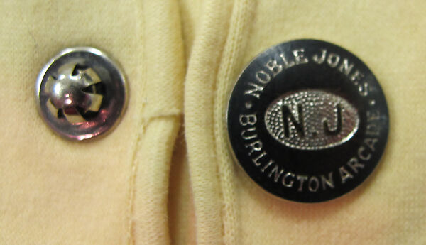 Ensemble, (a) wool, silk; (b) silk, synthetic; (c) silk; (d, e) cotton; (f) wool, silk, leather., American