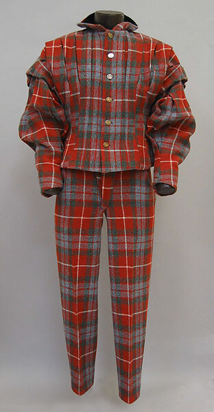 Suit, Vivienne Westwood (British, founded 1971), (a) wool, synthetic, (b) wool, British 