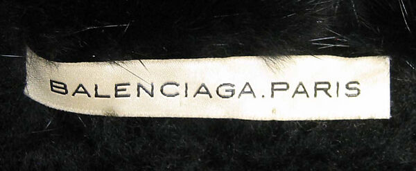 Coat, House of Balenciaga (French, founded 1937), leather, fur (mink), cotton/synthetic, French