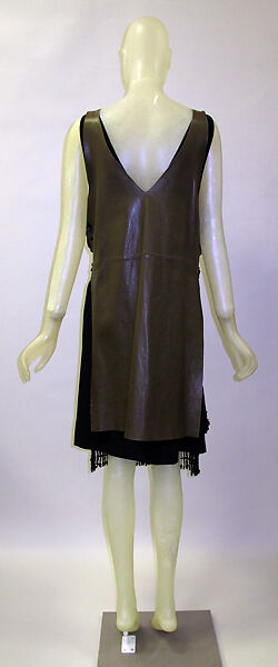 Ensemble, Prada (Italian, founded 1913), (a) leather, synthetic; (b) synthetic; (c, d) leather, synthetic, metal; (e) fur, leather, silk, synthetic, metal, Italian