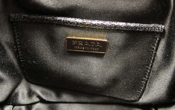 Ensemble, Prada (Italian, founded 1913), (a) leather, synthetic; (b) synthetic; (c, d) leather, synthetic, metal; (e) fur, leather, silk, synthetic, metal, Italian