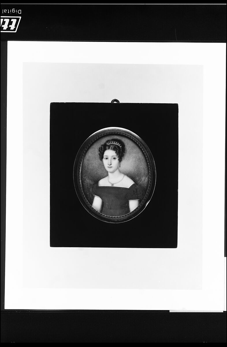 Eugenie Simon, Louis Antoine Collas (French, Bordeaux ca. 1775–after 1828), Watercolor on ivory, American