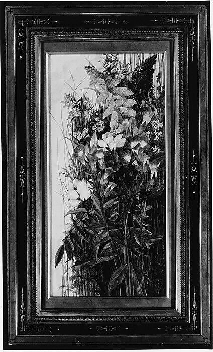 Wildflowers, Ellen Robbins (1828–1905), Watercolor, graphite, and gum arabic on off-white wove paper, American