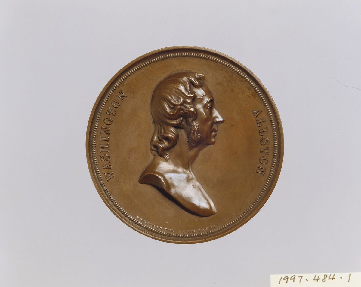 Washington Allston, Designed by Peter Paul Duggan (American (born Ireland), 1810–1861 Paris), Bronze, American
