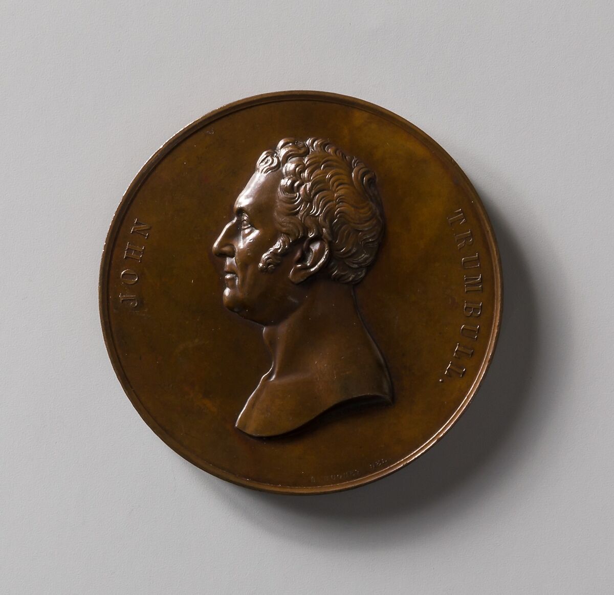 John Trumbull, Designed by Peter Paul Duggan (American (born Ireland), 1810–1861 Paris), Bronze, American