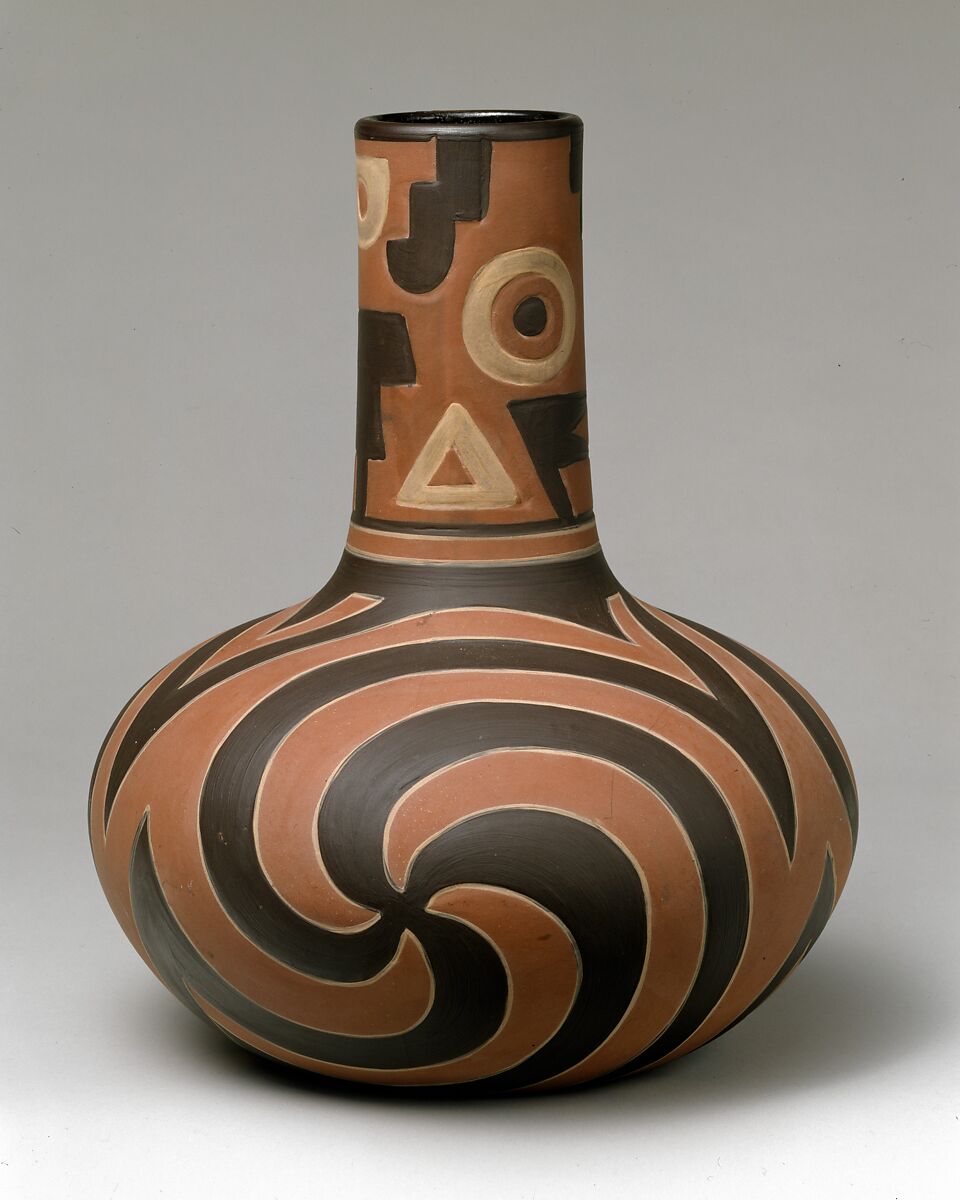 Vase, Clifton Art Pottery (1905–11), Red earthenware, American