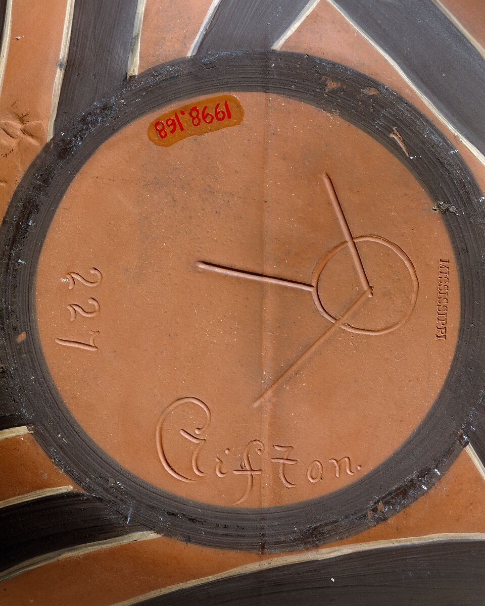 Vase, Clifton Art Pottery (1905–11), Red earthenware, American