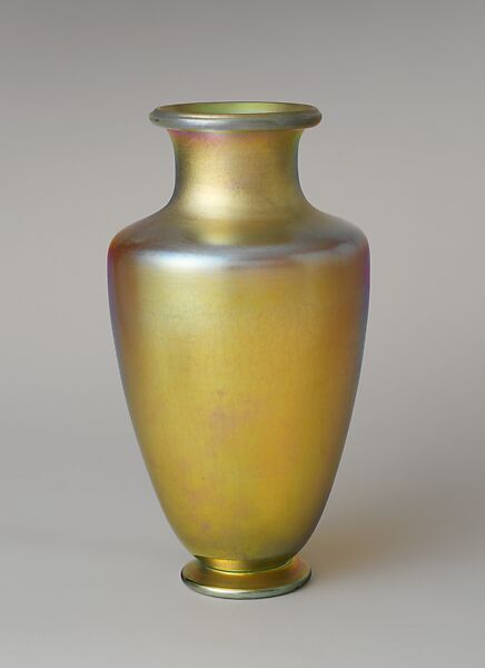 Vase, Louis C. Tiffany (American, New York 1848–1933 New York), Blown glass, American 
