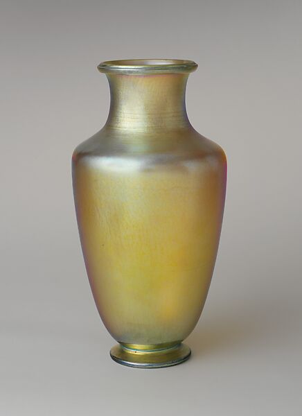 Vase, Louis C. Tiffany (American, New York 1848–1933 New York), Blown glass, American 