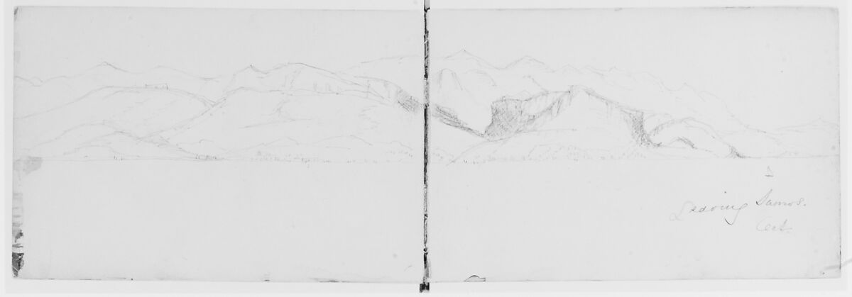 Samos, 1904 (from Sketchbook), Mary Newbold Sargent (1826–1906), Graphite on paper, American 