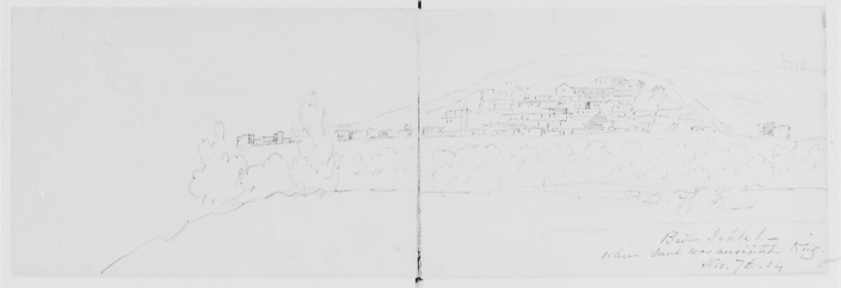 Beth Jahlah, 1904 (from Sketchbook), Mary Newbold Sargent (1826–1906), Graphite on paper, American 