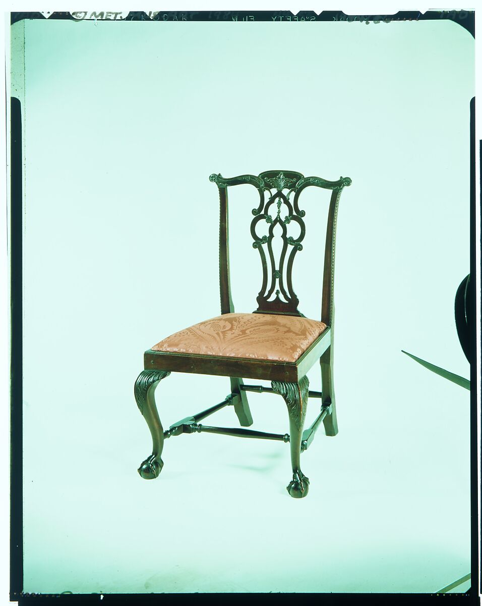 Side chair, Mahogany, maple, American