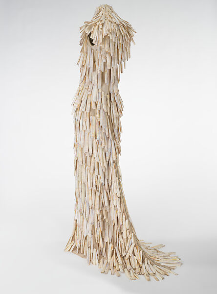 Dress, Alexander McQueen (British, founded 1992), shell, cotton, metal, British
