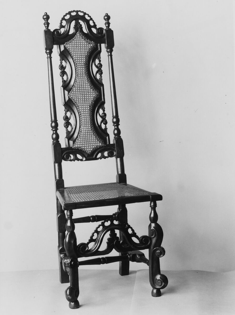 Cane side chair, Beech, British