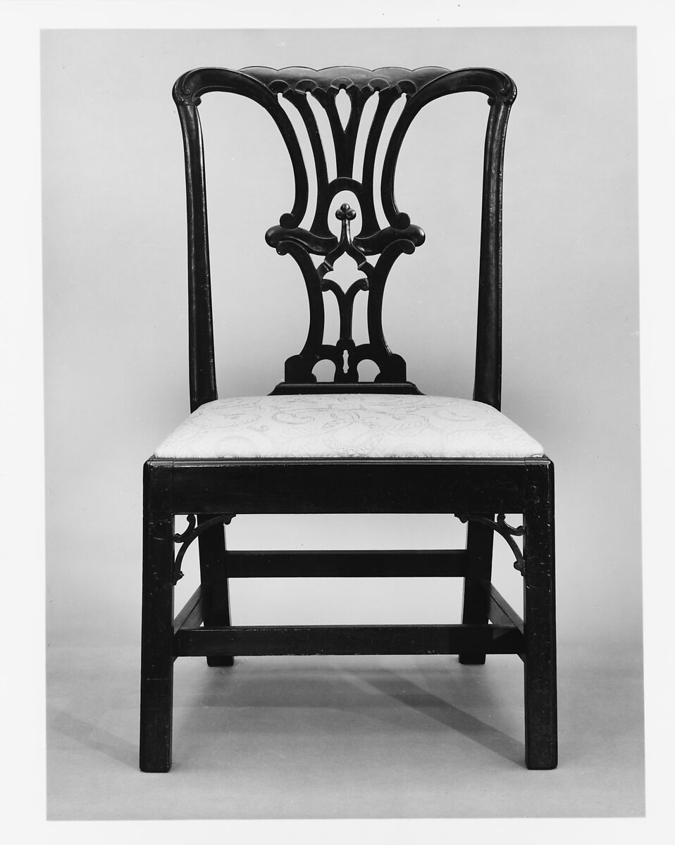 Side Chair, Mahogany, cherry, white pine, American 