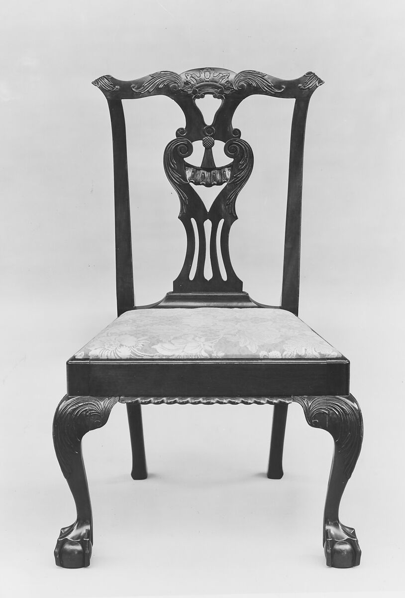 Side Chair, Mahogany, maple, white pine, American 