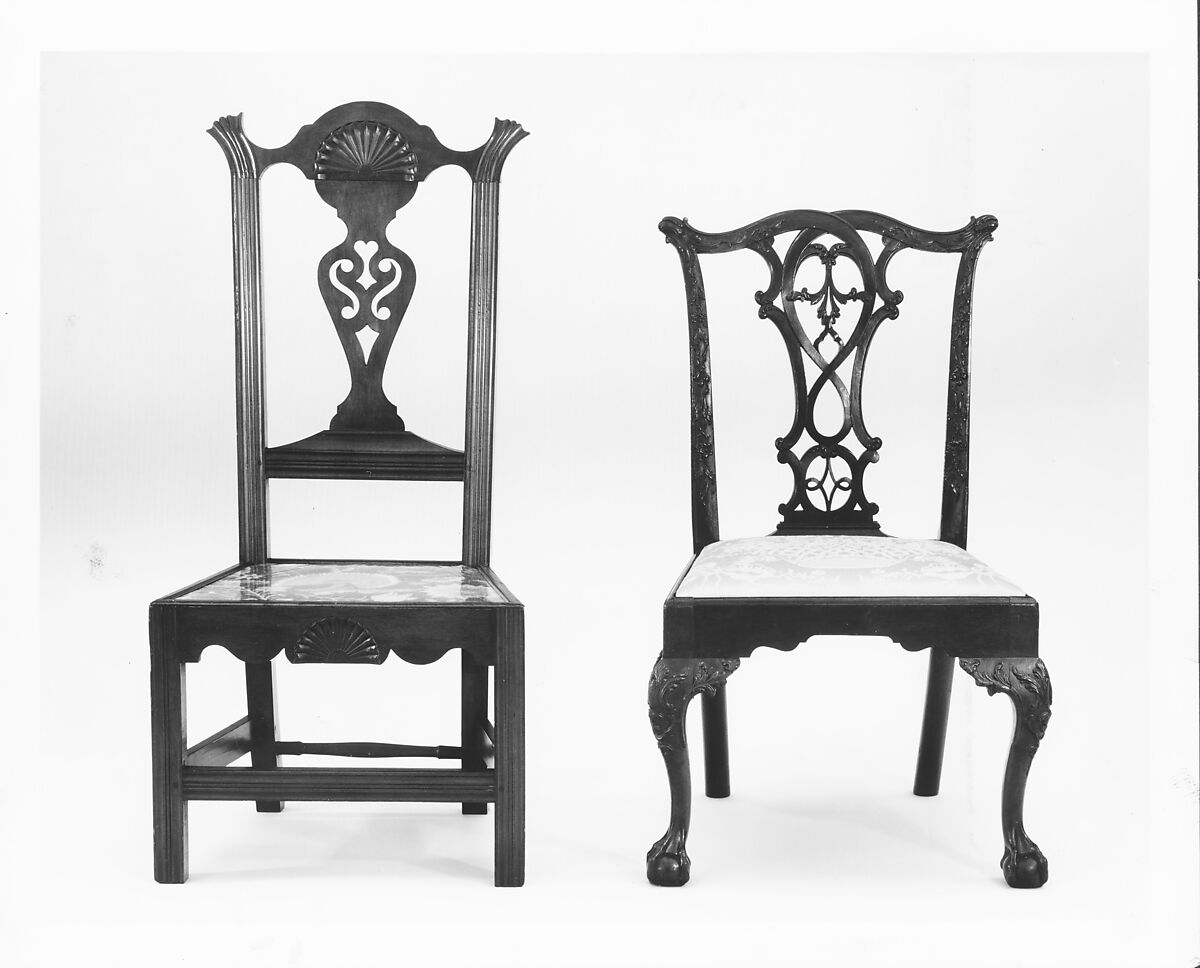 Side Chair, Mahogany, Atlantic white cedar, yellow pine; upholstery (modern), American