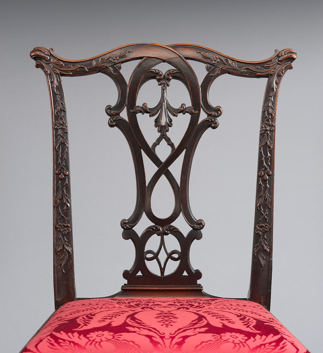 Side Chair, Mahogany, Atlantic white cedar, yellow pine; upholstery (modern), American