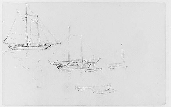 Study of Sailboats (from Sketchbook)
