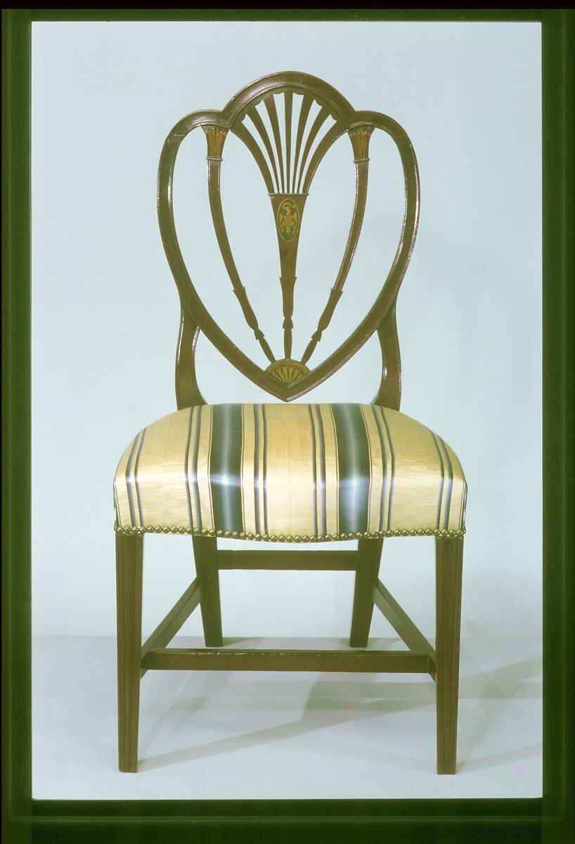 Side Chair, Mahogany, ash, tulip poplar, satinwood, American