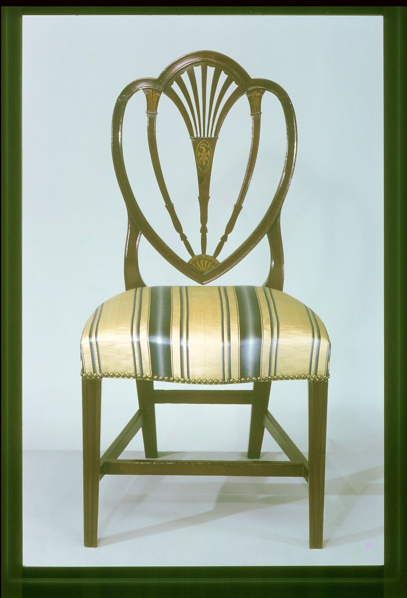 Side Chair, Mahogany, ash, tulip poplar, satinwood, American 