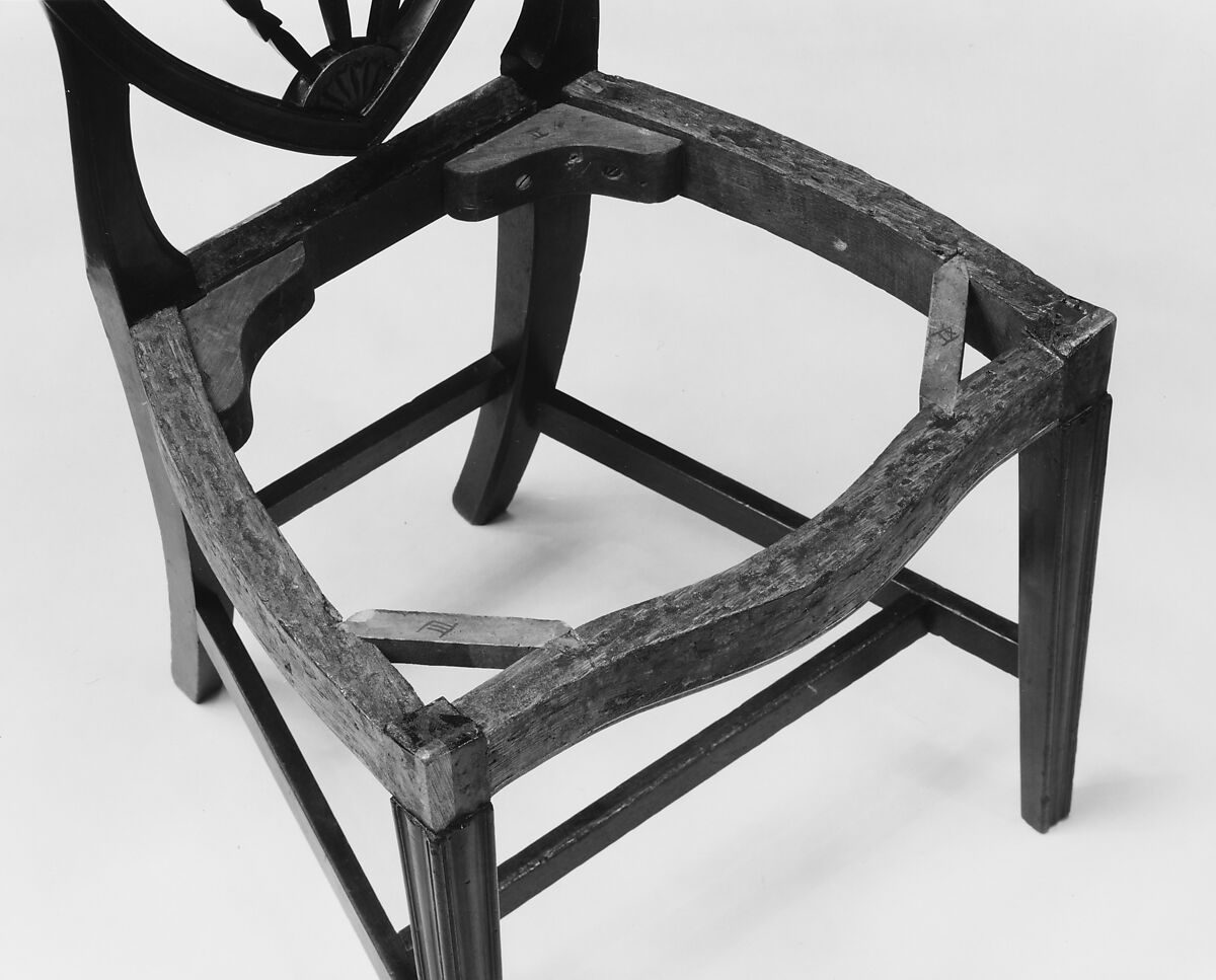 Side Chair, Mahogany, ash, tulip poplar, satinwood, American