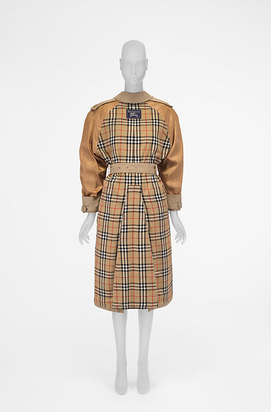 Trench coat, Miguel Adrover (Spanish, born 1965), Cotton, synthetic, leather, metal, Spanish 