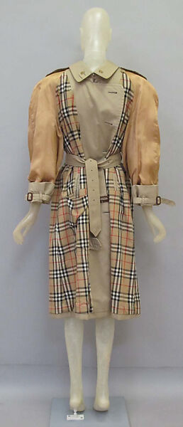 Trench coat, Miguel Adrover (Spanish, born 1965), Cotton, synthetic, leather, metal, Spanish