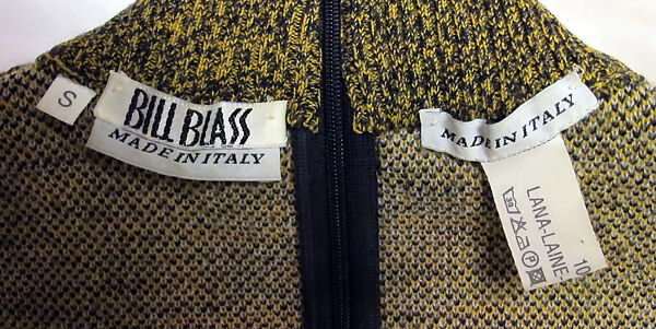 Sweater set, Bill Blass Ltd. (American, founded 1970), wool, metal, American