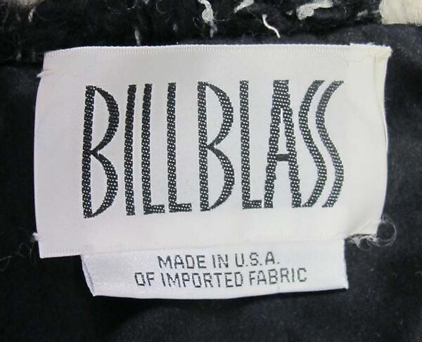 Ensemble, Bill Blass Ltd. (American, founded 1970), (a) wool, silk, synthetic; (b) silk, synthetic, American