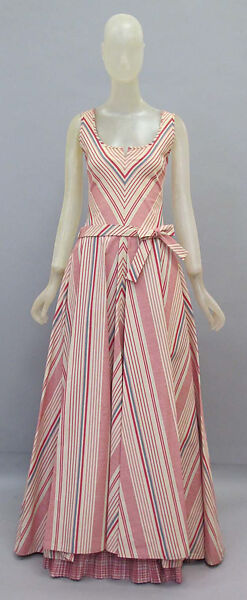 Dress, Bill Blass Ltd. (American, founded 1970), (a) cotton; (b) silk, American