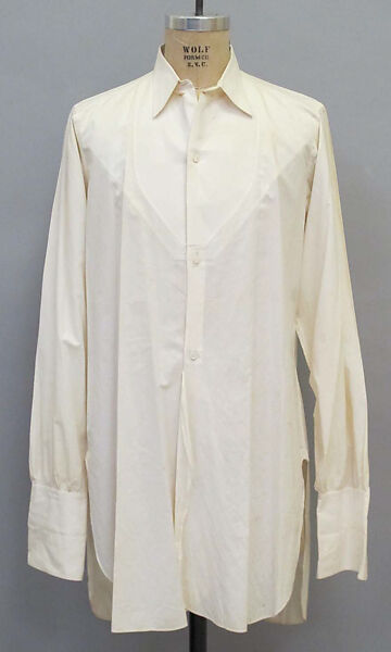 Dress shirt, House of Lanvin (French, founded 1889), cotton, French 