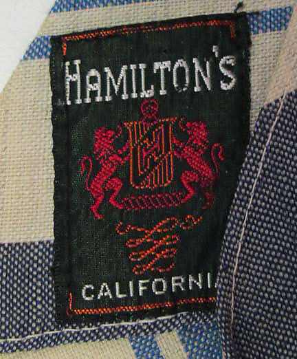 Necktie, linen, American