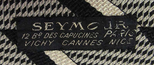 Necktie, silk, French