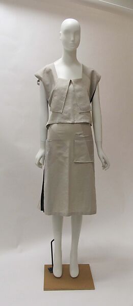 Ensemble, Issey Miyake (Japanese, 1938–2022), cotton, nylon, polyurethane, Japanese 