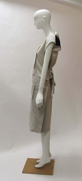 Ensemble, Issey Miyake (Japanese, 1938–2022), cotton, nylon, polyurethane, Japanese
