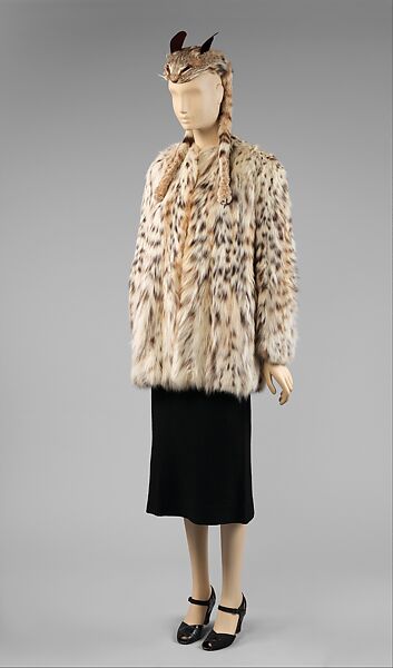 Ensemble, Schiaparelli (French, founded 1927), Fur, French