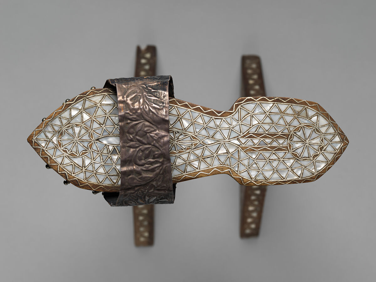 Hammam Shoes, Wood, mother-of-pearl, silver